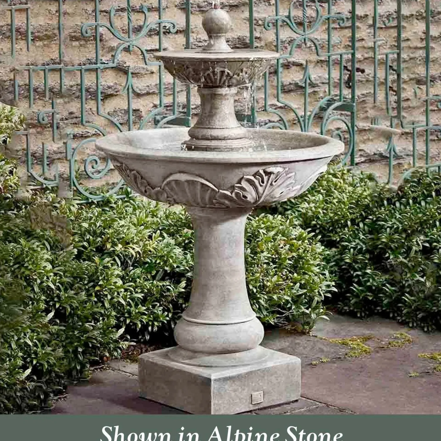 acanthus_two_tiered_fountain_0.webp Acanthus Two Tiered Fountain>Roger's Gardens Best Sale
