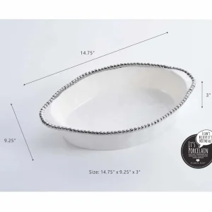 Argentinian Salerno Oval Baking Dish>Roger's Gardens Flash Sale