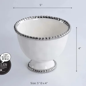 Argentinian Salerno Small Footed Bowl>Roger's Gardens Outlet