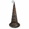 Black Wired Witches Hat With Glitter - 11" Tall To 20"Tall>Roger's Gardens Discount