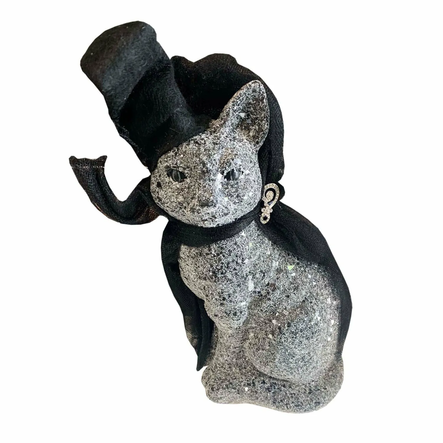 elvira_the_black_cat___tall_0.webp Elvira The Black Cat - 16" Tall>Roger's Gardens Store