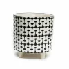 Footed Black & Cream Planter>Roger's Gardens Cheap