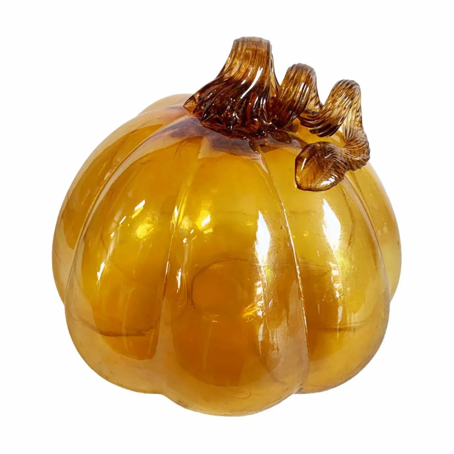 glass_amber_pumpkin___0-5.webp Glass Amber Pumpkin - 7">Roger's Gardens Clearance