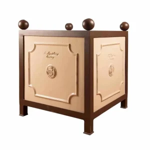 Ivory Color Glazed Orange Container>Roger's Gardens Best Sale