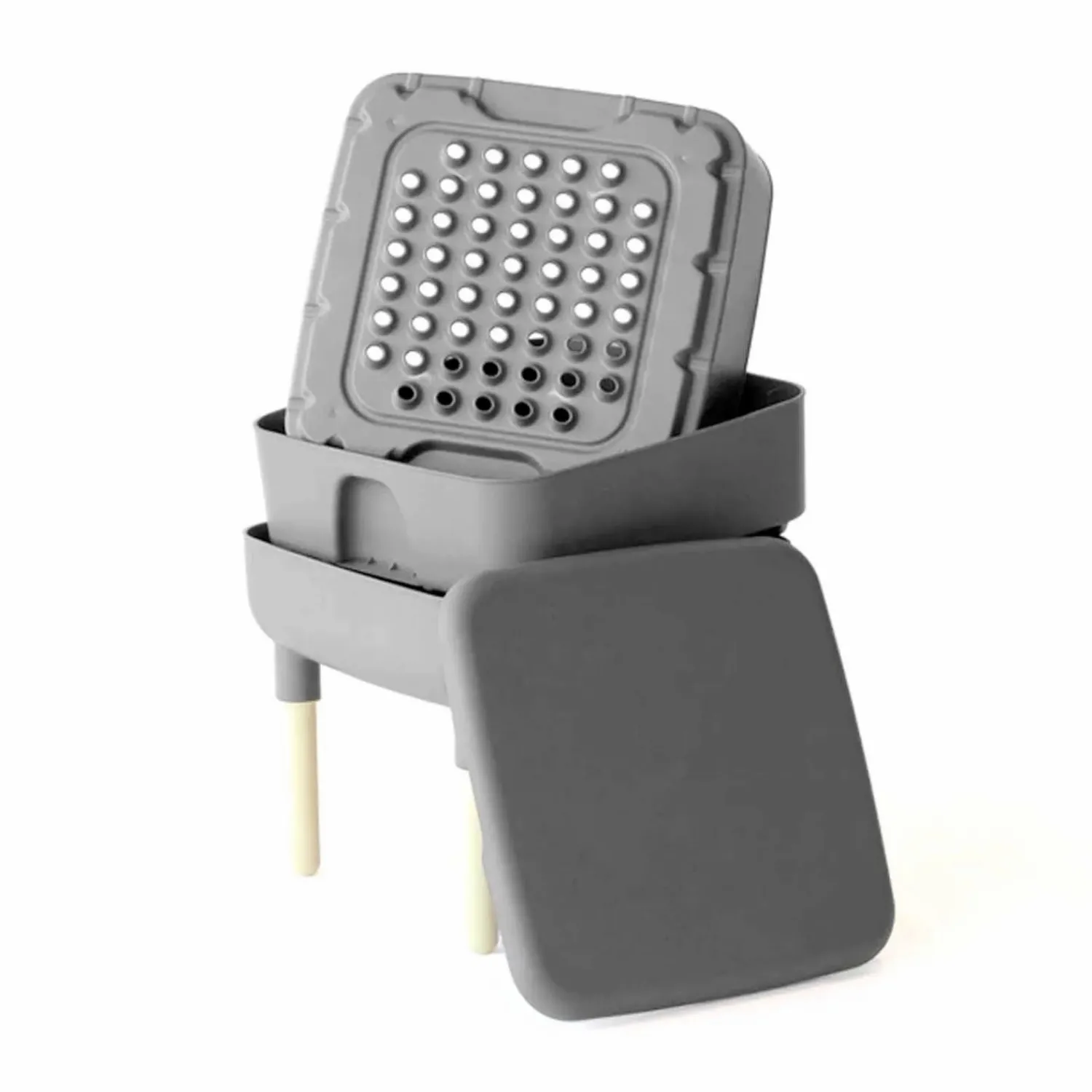 living_composter__grey_1.webp Living Composter - Grey>Roger's Gardens Store