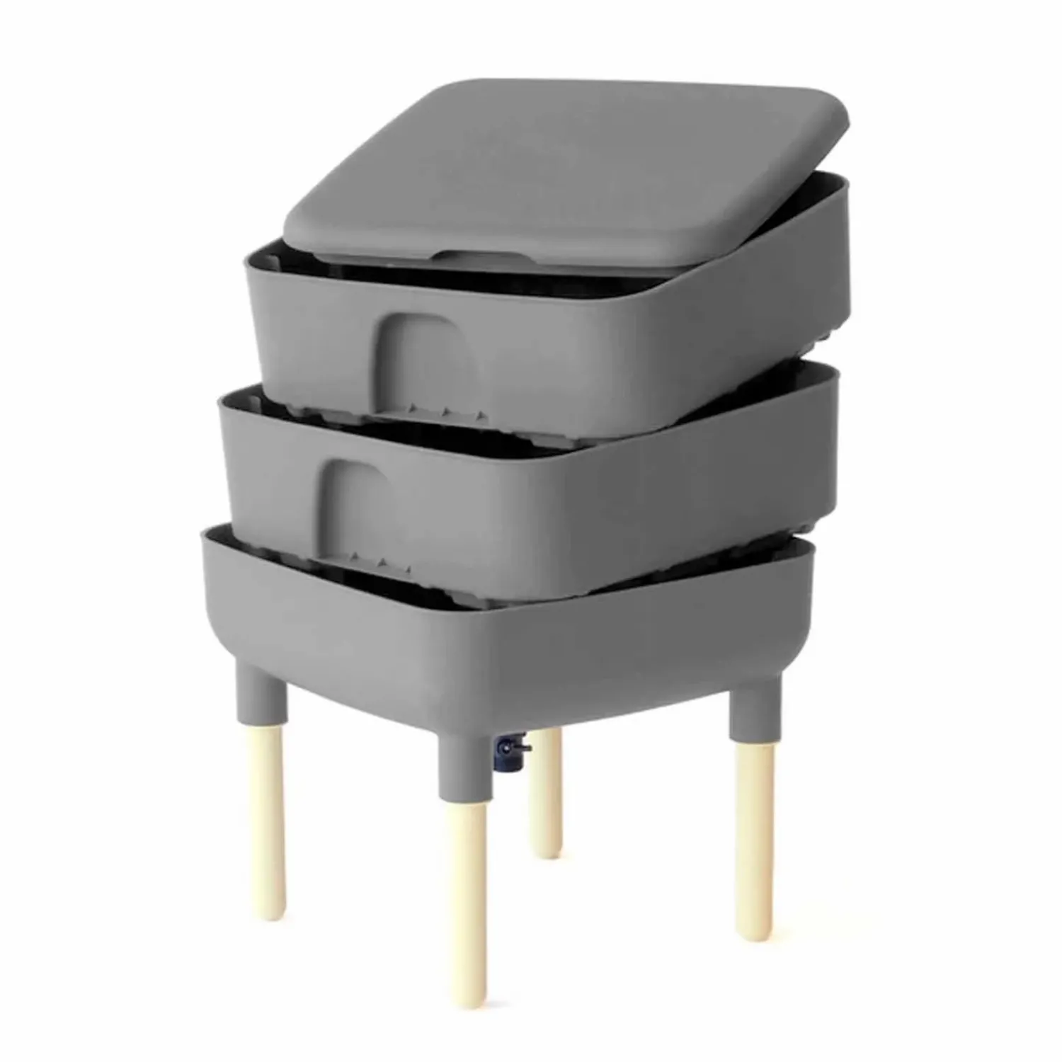 living_composter__grey_2.webp Living Composter - Grey>Roger's Gardens Store