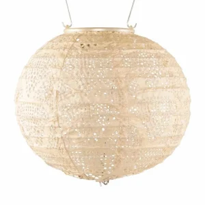 Pearl Solar Globe Lantern - 8">Roger's Gardens Fashion