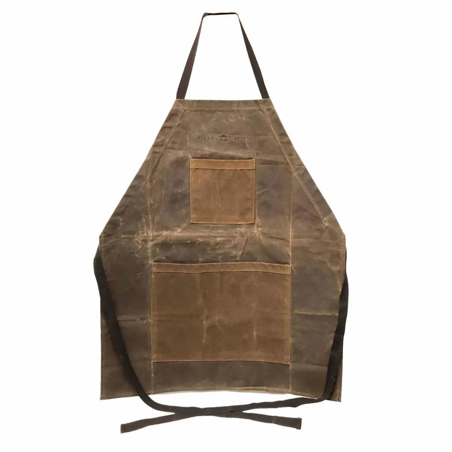 rogers_gardens_official_waxed_olive_canvas_apron_0.webp Official Waxed Olive Canvas Apron>Roger's Gardens Store