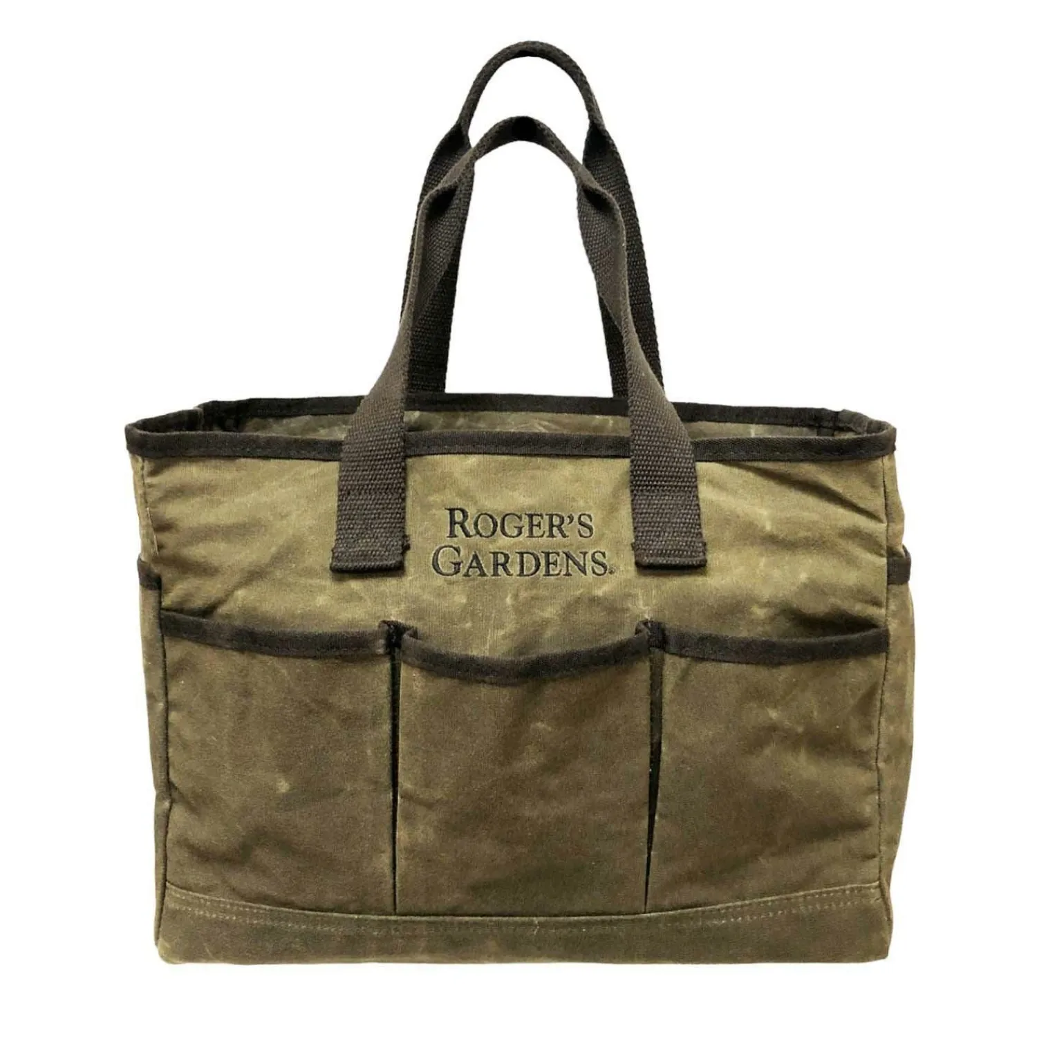 rogers_gardens_official_waxed_olive_canvas_utility_bag_0.webp Official Waxed Olive Canvas Utility Bag>Roger's Gardens Sale
