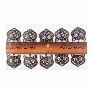 Scary Black Cats Lights - String Of 10 Lights - 2.5" Tall>Roger's Gardens Store