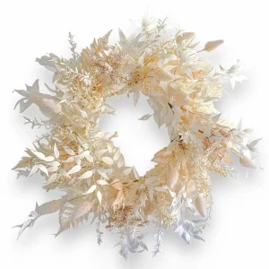 Silk Cream Ruscus Fern Wreath - 28">Roger's Gardens Cheap