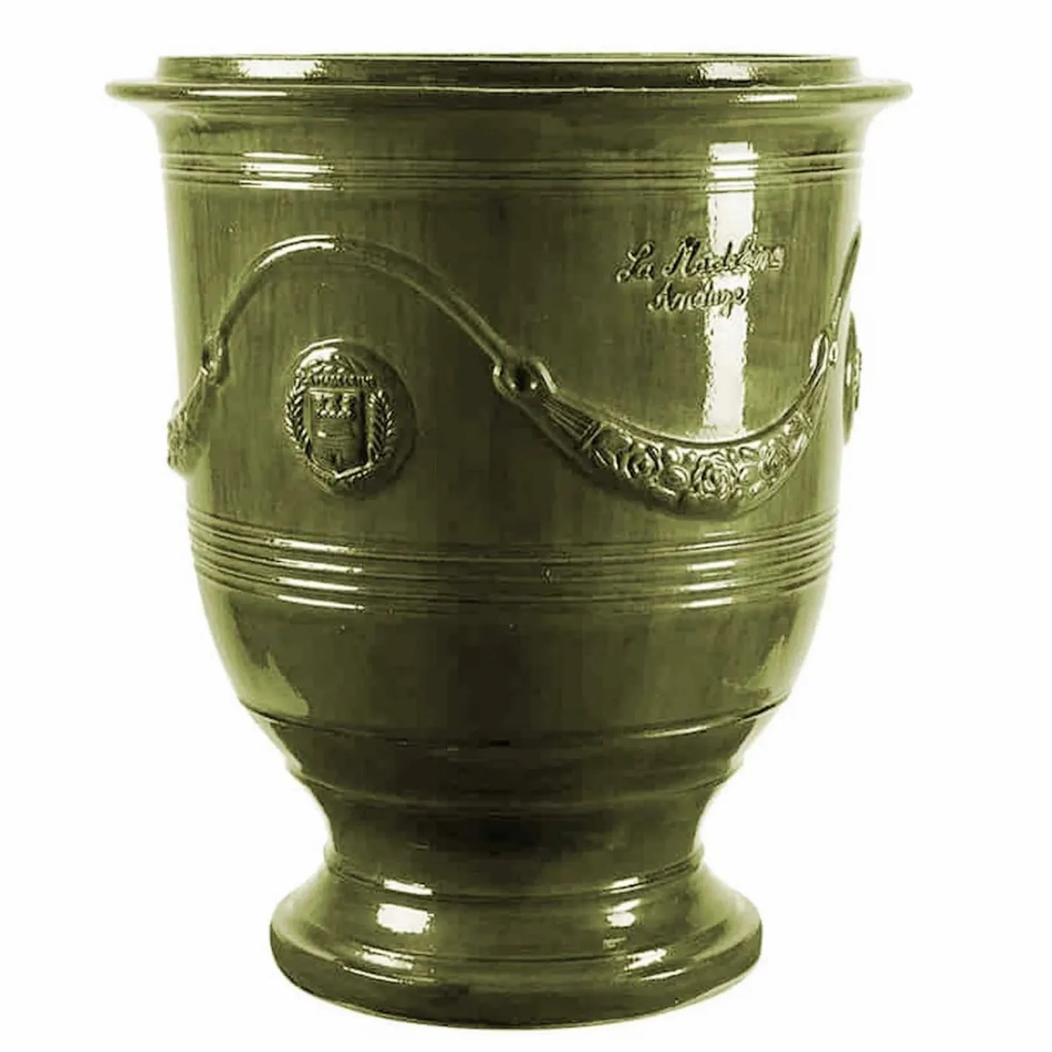 traditional_french_glazed_anduze_green_vase_0.webp Traditional French Glazed Anduze Green Vase>Roger's Gardens Fashion