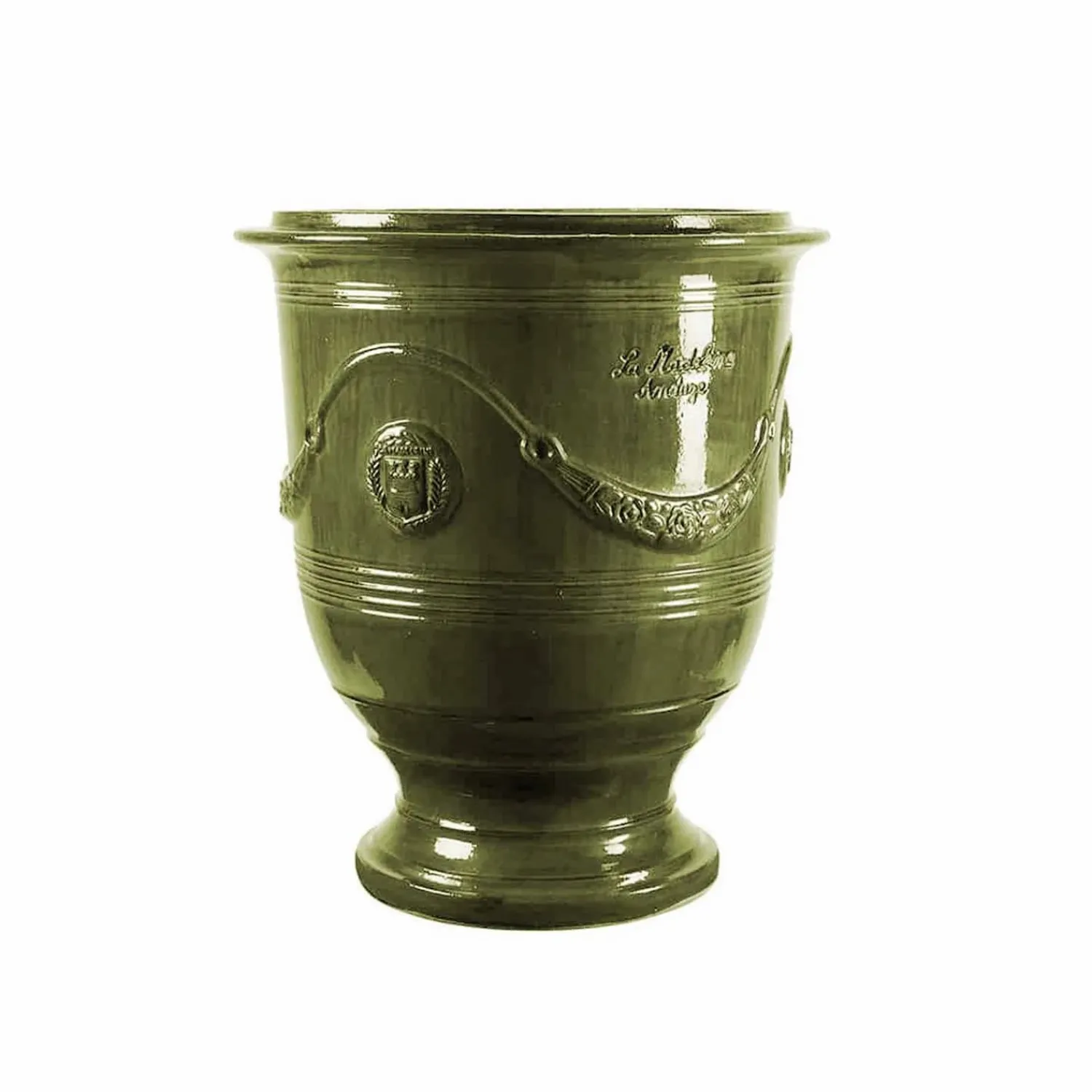 traditional_french_glazed_anduze_green_vase_3.webp Traditional French Glazed Anduze Green Vase>Roger's Gardens Fashion