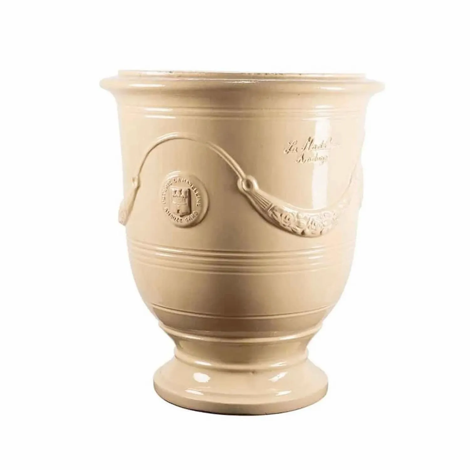 traditional_french_glazed_anduze_ivory_vase_2.webp Traditional French Glazed Anduze Ivory Vase>Roger's Gardens Store