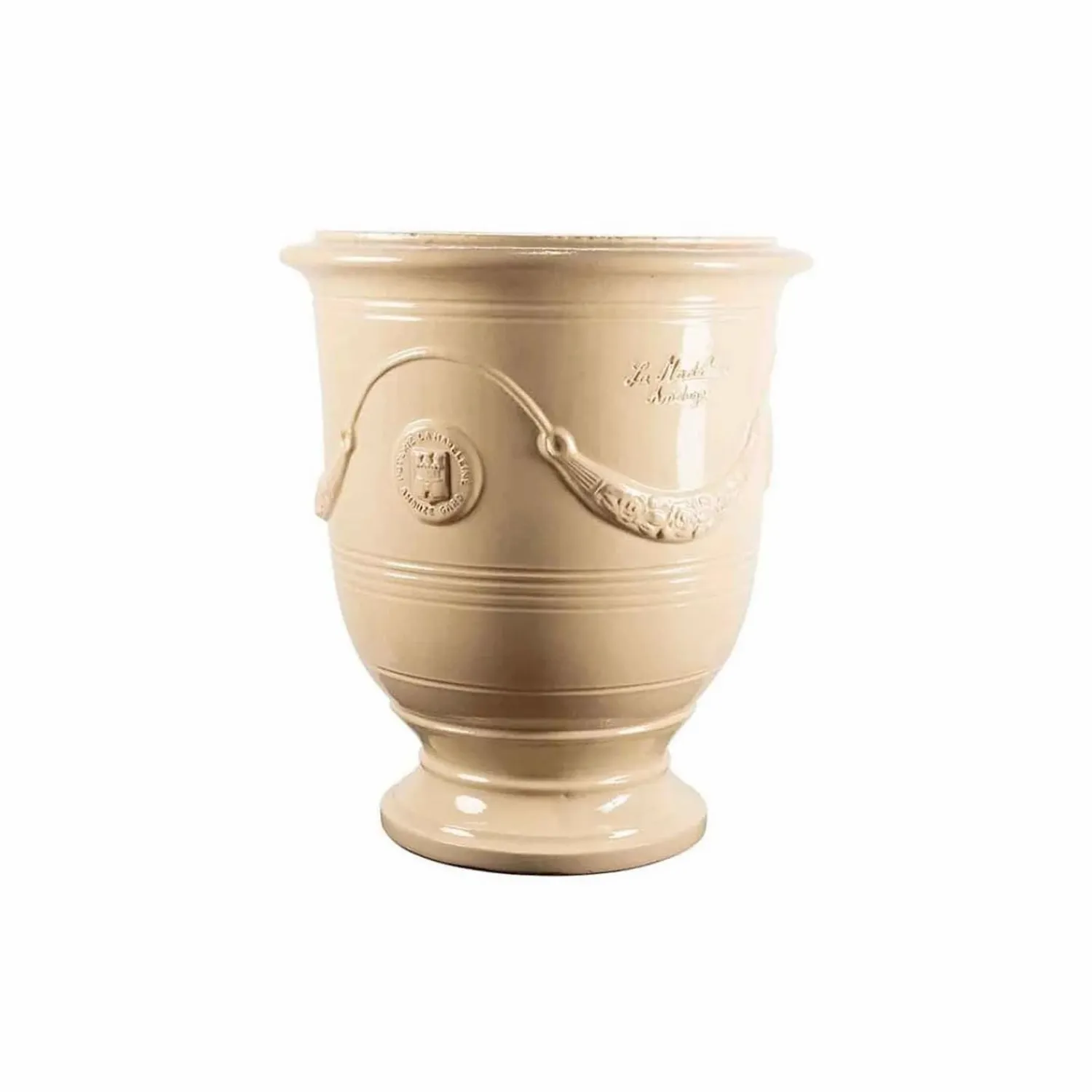 traditional_french_glazed_anduze_ivory_vase_4.webp Traditional French Glazed Anduze Ivory Vase>Roger's Gardens Store