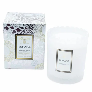 Voluspa Mokara Scallop Glass Candle>Roger's Gardens Best