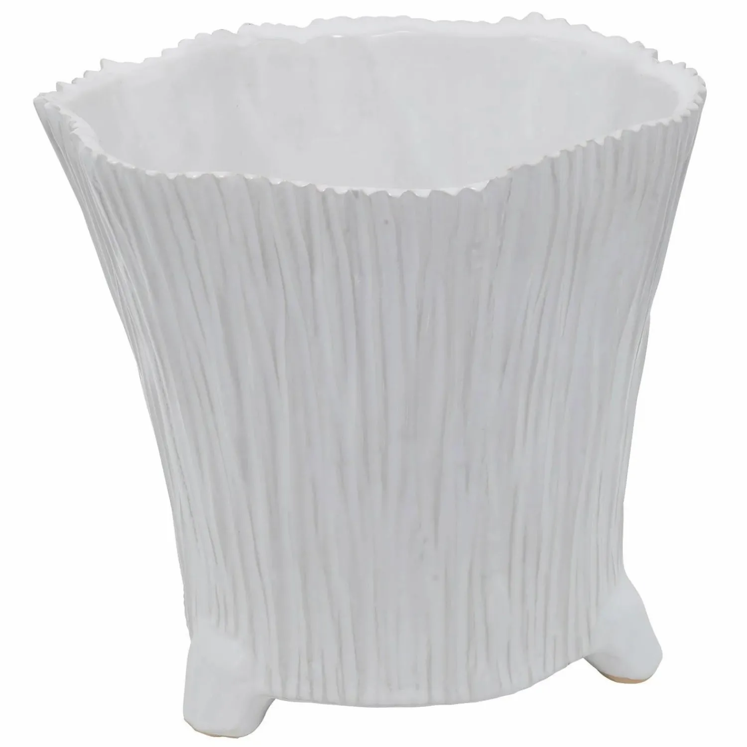 white_mellie_pot___tall_0.webp White Mellie Pot - 7" Tall>Roger's Gardens Cheap