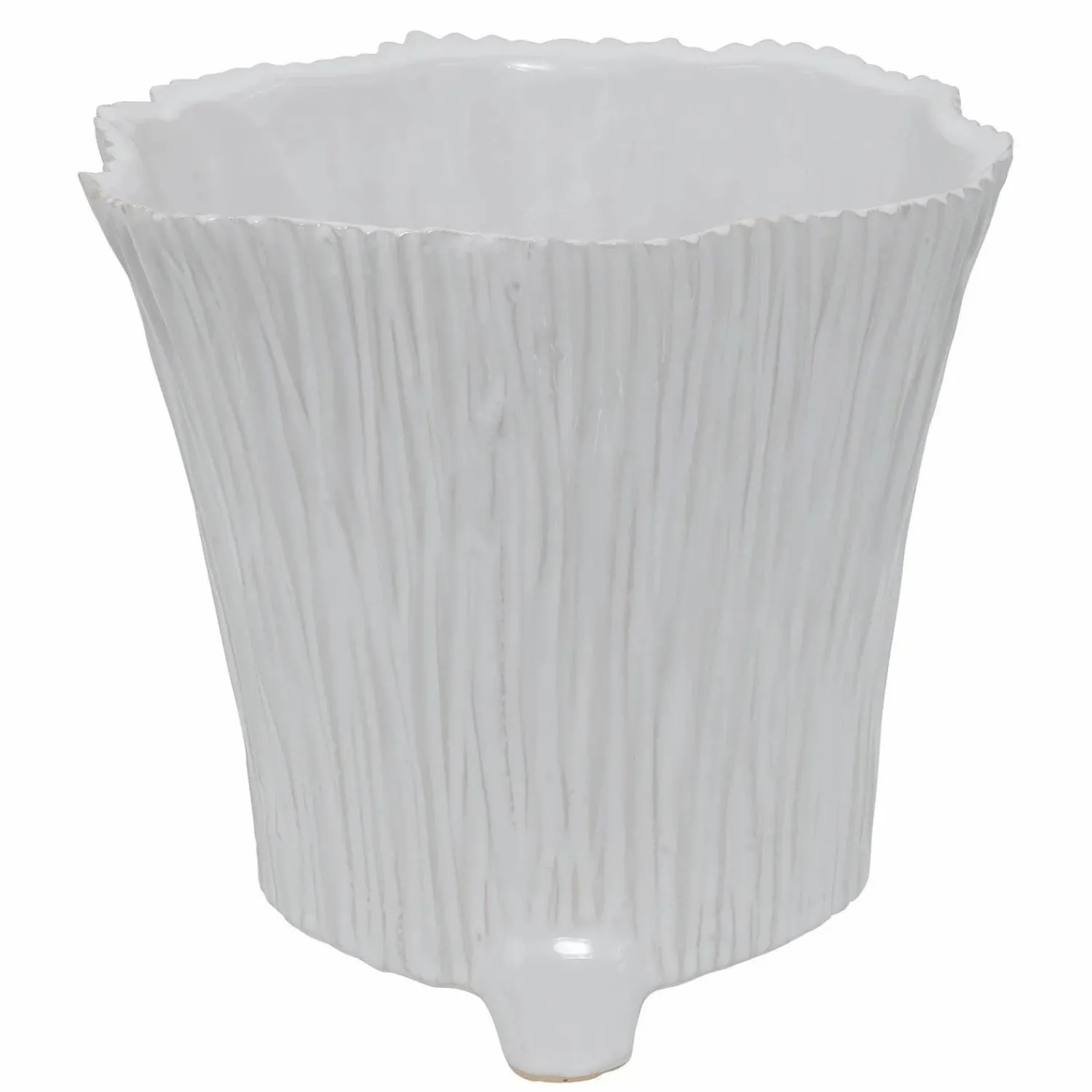 white_mellie_pot___tall_1.webp White Mellie Pot - 7" Tall>Roger's Gardens Cheap