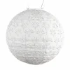 White Solar Globe Lantern - 12">Roger's Gardens Outlet