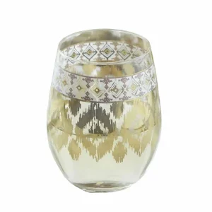 White Twist Stemless Glass>Roger's Gardens Discount