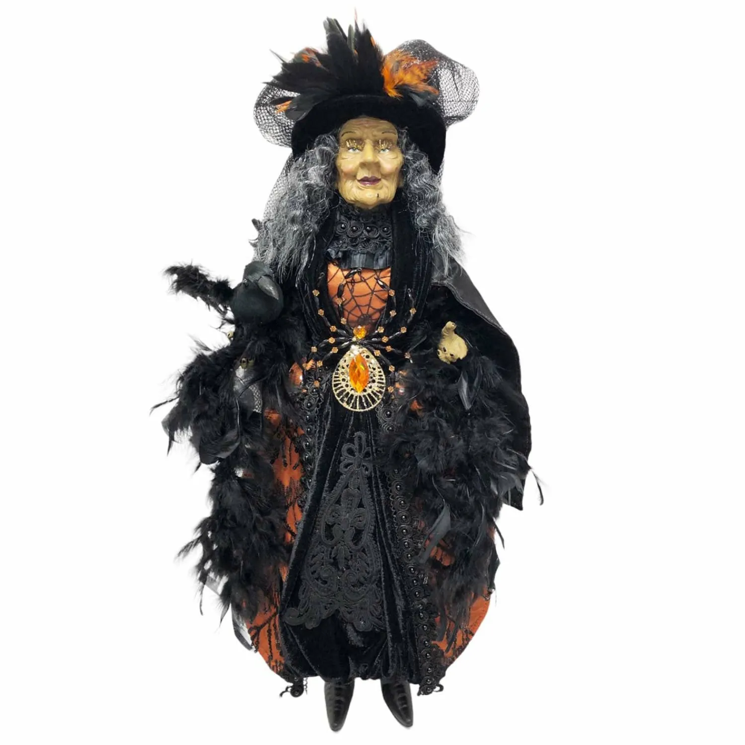 willow_the_orange_witch___tall_0.webp Willow The Orange Witch - 28" Tall>Roger's Gardens Discount