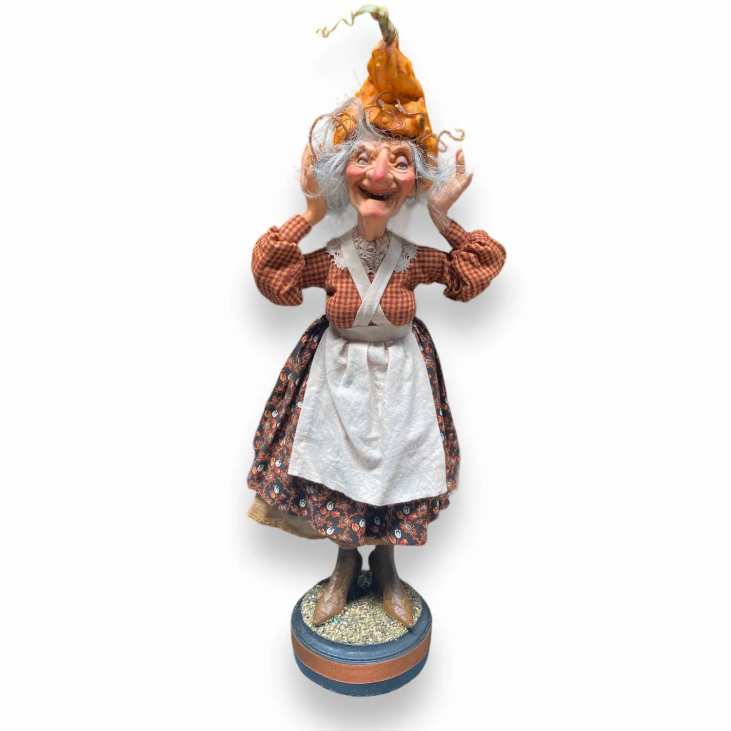 witch_with_gourd_hat___tall_0.webp Witch With Gourd Hat - 19" Tall>Roger's Gardens Cheap
